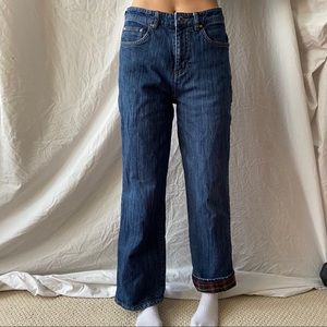 Windriver Boot Cut Plaid Lined Jeans